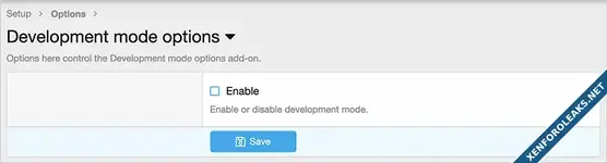 [Andy] Development mode options