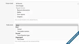 [XB] Widget: New Posts Prefix Filter
