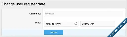 [Andy] Change user register date