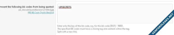 [XB] BB-Code Quote Blacklist