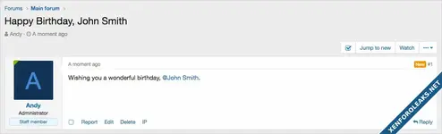 [Andy] Birthday thread