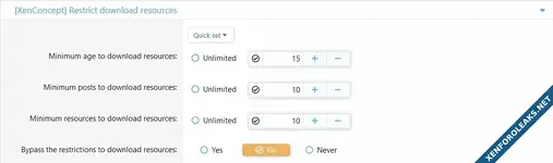 [XenConcept] Restrict To Download Resources