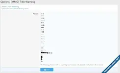 [MMO] Title Warning