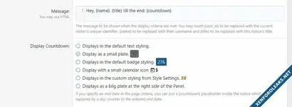 [DD] Notice Countdown